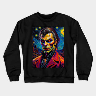 Prince dracula in starry night Crewneck Sweatshirt